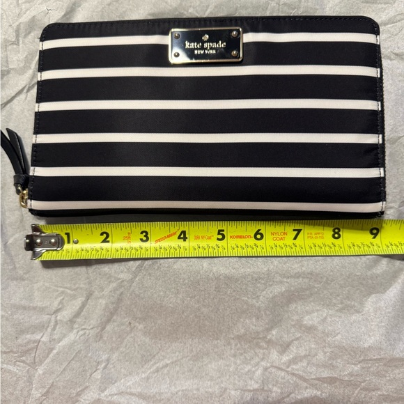 Kate Spade Black and White Striped Wallet/Clutch - Picture 15 of 16